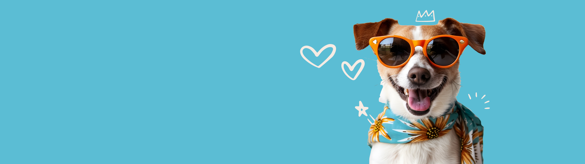 Imagem de fundo de um cão feliz